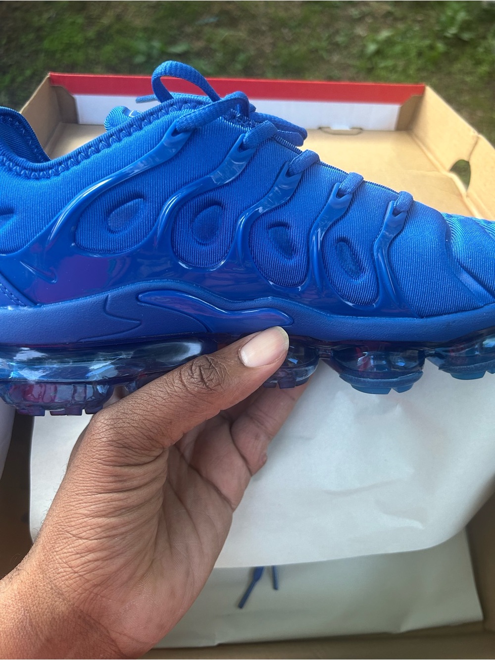 Nike VaporMax Plus Athletic Shoes - Blue